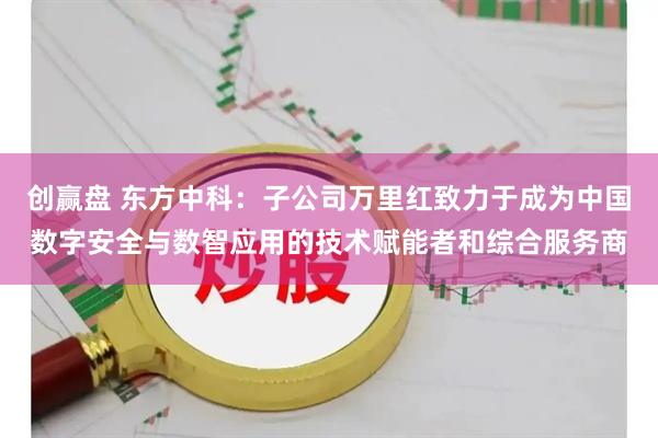 创赢盘 东方中科：子公司万里红致力于成为中国数字安全与数智应用的技术赋能者和综合服务商