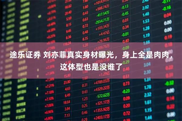 途乐证券 刘亦菲真实身材曝光，身上全是肉肉，这体型也是没谁了