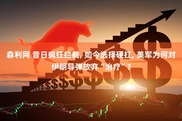 森利网 昔日疯狂拦截, 如今选择硬扛, 美军为何对伊朗导弹放弃“治疗”?